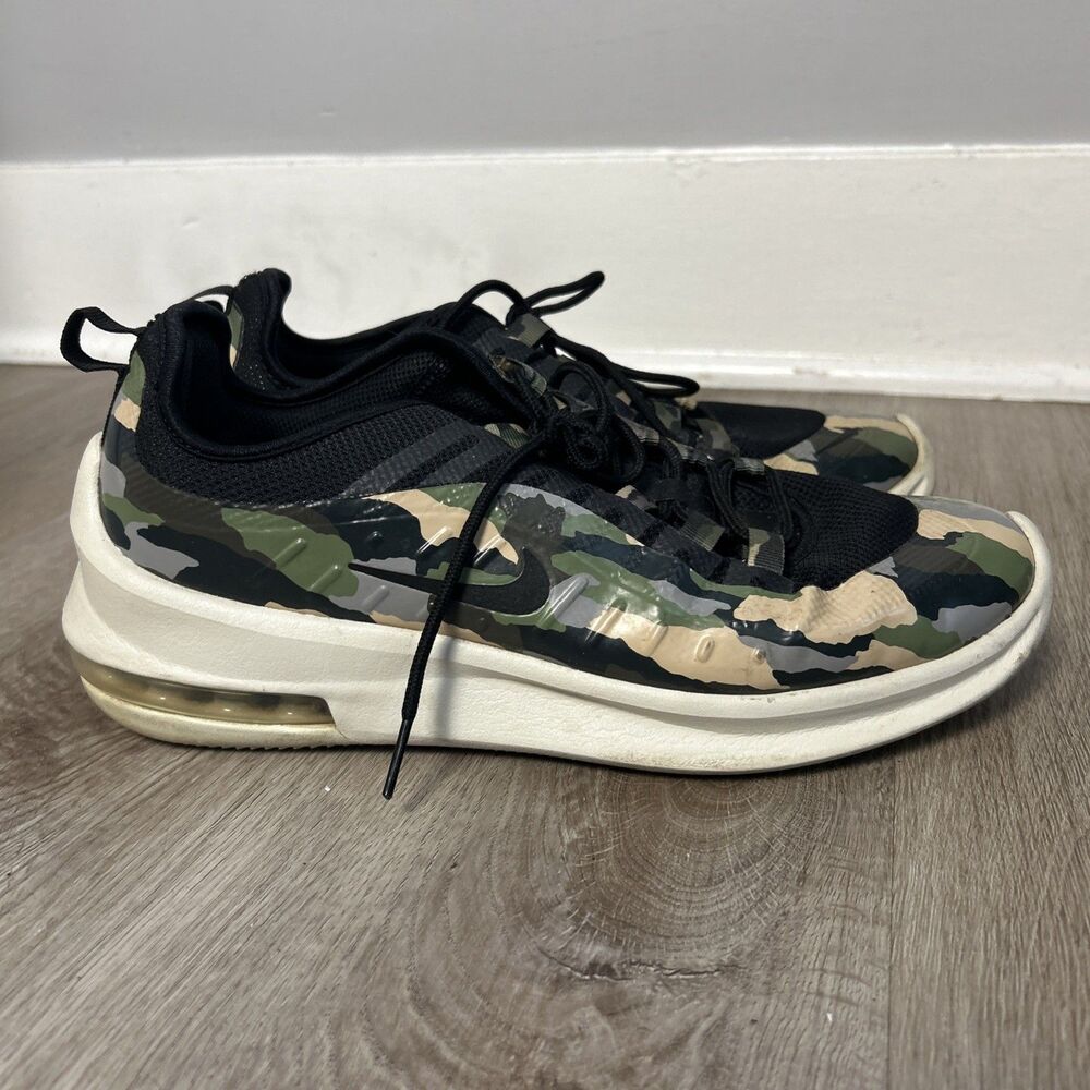 Nike Air Max Axis Premium Shoes Mens 8 Light Bone Camo Sneakers AA2148-009